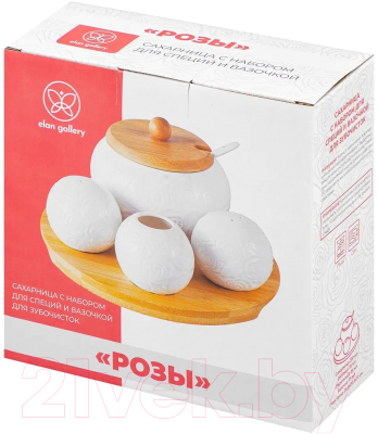 Набор емкостей для хранения Elan Gallery Розы / 540789
