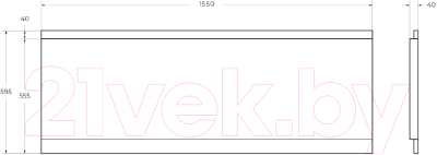 Экран для ванны Cezares ECO-155-SCR-W37