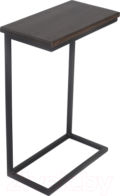 Приставной столик Stal-Massiv Goose (черный/дуб мореный) - фото