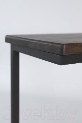 Приставной столик Stal-Massiv Goose (черный/дуб мореный)