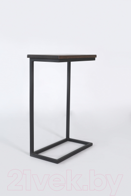 Приставной столик Stal-Massiv Goose (черный/дуб мореный)