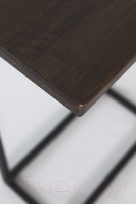 Приставной столик Stal-Massiv Goose (черный/дуб мореный)