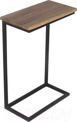 Приставной столик Stal-Massiv Goose (черный/дуб натуральный) - фото