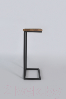 Приставной столик Stal-Massiv Goose (черный/дуб натуральный)