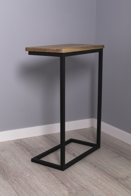 Приставной столик Stal-Massiv Goose (черный/дуб натуральный)