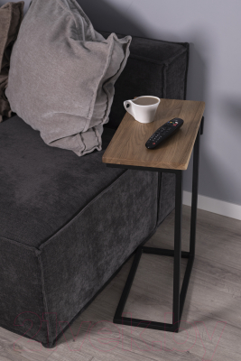 Приставной столик Stal-Massiv Goose (черный/дуб натуральный)