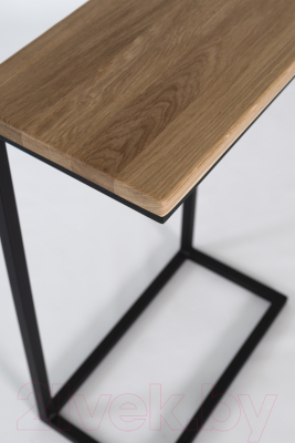 Приставной столик Stal-Massiv Goose (черный/дуб натуральный)