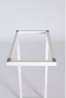 Приставной столик Stal-Massiv Goose (белый/дуб натуральный)