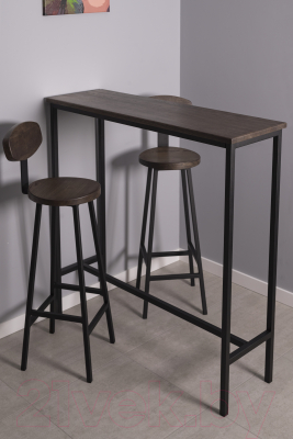 Барный стол Stal-Massiv SM-95 (дуб мореный/черный)