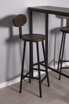 Барный стол Stal-Massiv SM-95 (дуб мореный/черный)