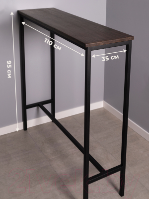 Барный стол Stal-Massiv SM-95 (дуб мореный/черный)