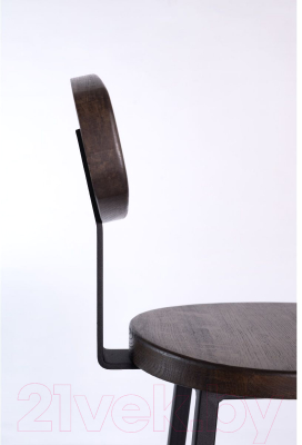 Стул барный Stal-Massiv SMH-S78 со спинкой (дуб мореный/черный)