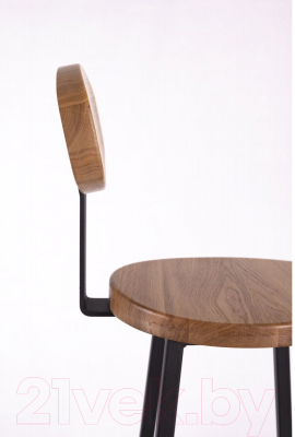 Стул барный Stal-Massiv SMH-S78 со спинкой (дуб натуральный/черный)