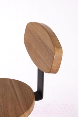 Стул барный Stal-Massiv SMH-S78 со спинкой (дуб натуральный/черный)