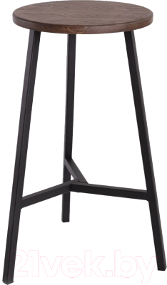 Табурет барный Stal-Massiv TRH-63 (дуб мореный/черный) - фото