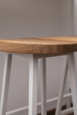 Табурет барный Stal-Massiv SMH-78 (дуб натуральный/белый)