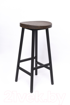 Табурет барный Stal-Massiv SMH-78 (дуб мореный/черный)
