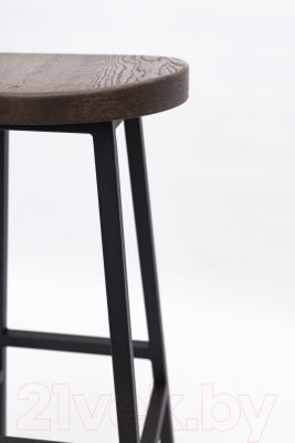 Табурет барный Stal-Massiv SMH-78 (дуб мореный/черный)