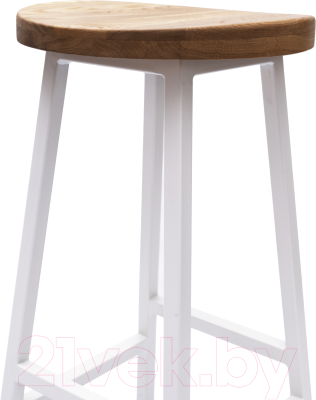 Табурет барный Stal-Massiv SMH-65 (дуб натуральный/белый)