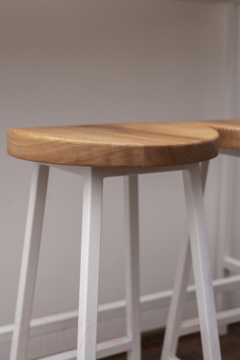 Табурет барный Stal-Massiv SMH-65 (дуб натуральный/белый)