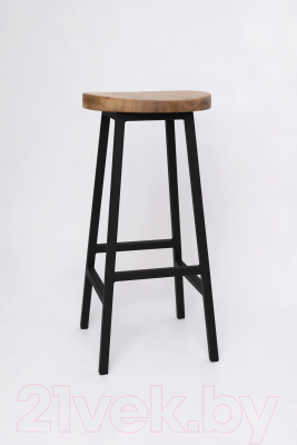 Табурет барный Stal-Massiv SMH-65 (дуб натуральный/черный)