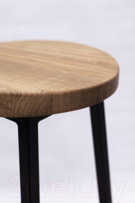 Табурет барный Stal-Massiv SMH-65 (дуб натуральный/черный)