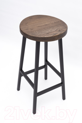 Табурет барный Stal-Massiv SMH-65 (дуб мореный/черный)