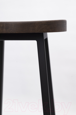 Табурет барный Stal-Massiv SMH-65 (дуб мореный/черный)