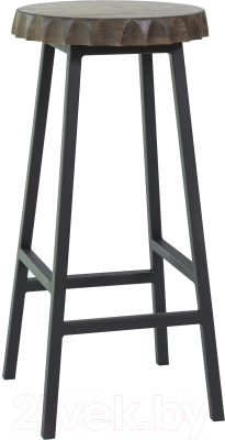 Табурет барный Stal-Massiv Smbeer 65 (дуб мореный/черный) - фото