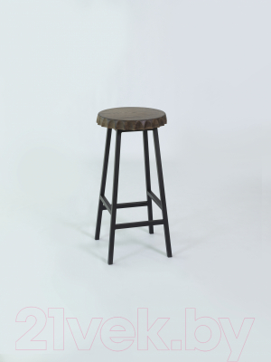 Табурет барный Stal-Massiv Smbeer 65 (дуб мореный/черный)