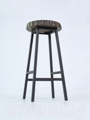 Табурет барный Stal-Massiv Smbeer 65 (дуб мореный/черный)
