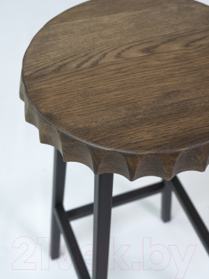 Табурет барный Stal-Massiv Smbeer 65 (дуб мореный/черный)