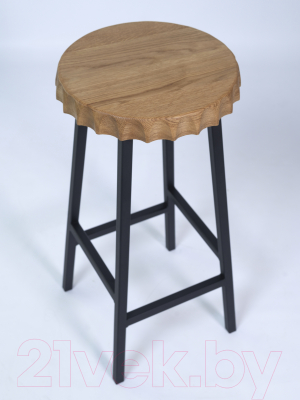 Табурет барный Stal-Massiv Smbeer 65 (дуб натуральный/черный)