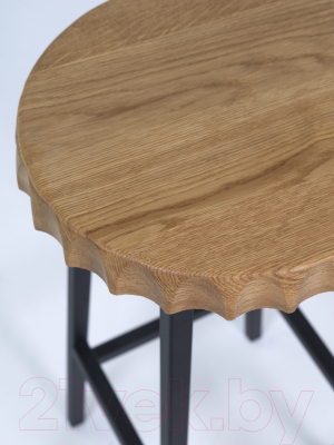Табурет барный Stal-Massiv Smbeer 65 (дуб натуральный/черный)
