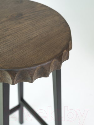 Табурет барный Stal-Massiv Smbeer 78 (дуб мореный/черный)