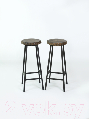 Табурет барный Stal-Massiv Smbeer 78 (дуб мореный/черный)