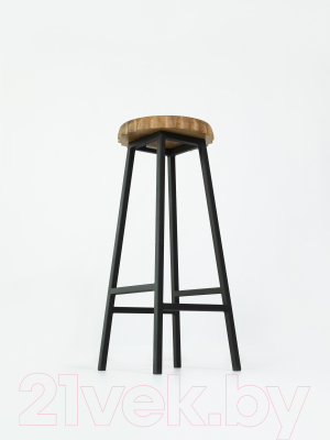 Табурет барный Stal-Massiv Smbeer 78 (дуб натуральный/черный)