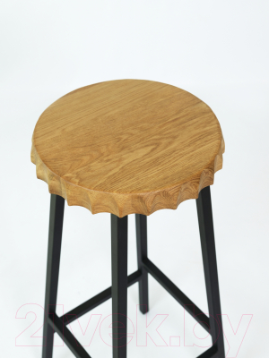 Табурет барный Stal-Massiv Smbeer 78 (дуб натуральный/черный)