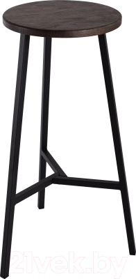 Табурет барный Stal-Massiv TRH-78 (дуб мореный/черный) - фото