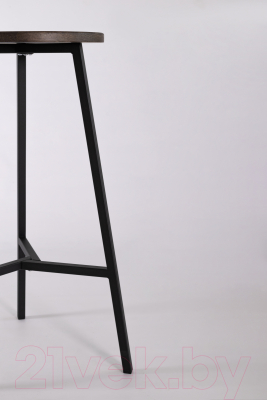 Табурет барный Stal-Massiv TRH-78 (дуб мореный/черный)