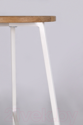 Табурет барный Stal-Massiv TRH-78 (дуб натуральный/белый)