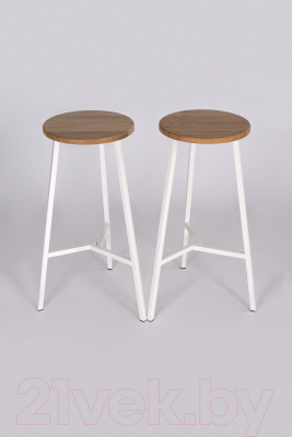 Табурет барный Stal-Massiv TRH-78 (дуб натуральный/белый)