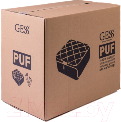 Массажер электронный Gess PUF GESS-101 (черный)