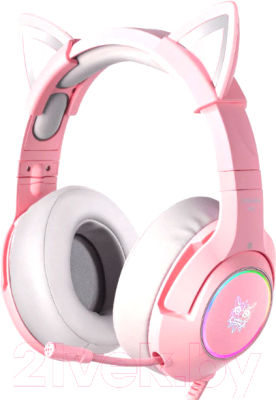 Наушники-гарнитура Onikuma K9-7.1 Pink Cat - фото