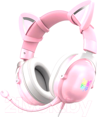 Наушники-гарнитура Onikuma X11 Rose Cat - фото