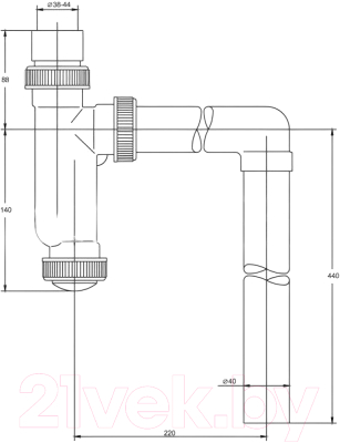 Сифон Вир Пласт 151
