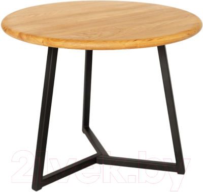 Журнальный столик Stal-Massiv SMT-60 (дуб натуральный/черный) - фото