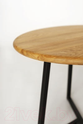 Журнальный столик Stal-Massiv SMT-60 (дуб натуральный/черный)