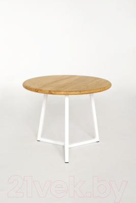 Журнальный столик Stal-Massiv SMT-60 (дуб натуральный/белый)