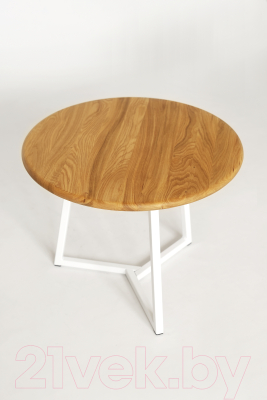 Журнальный столик Stal-Massiv SMT-60 (дуб натуральный/белый)